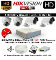 4 HD CAMERA CCTV PACAKAGE